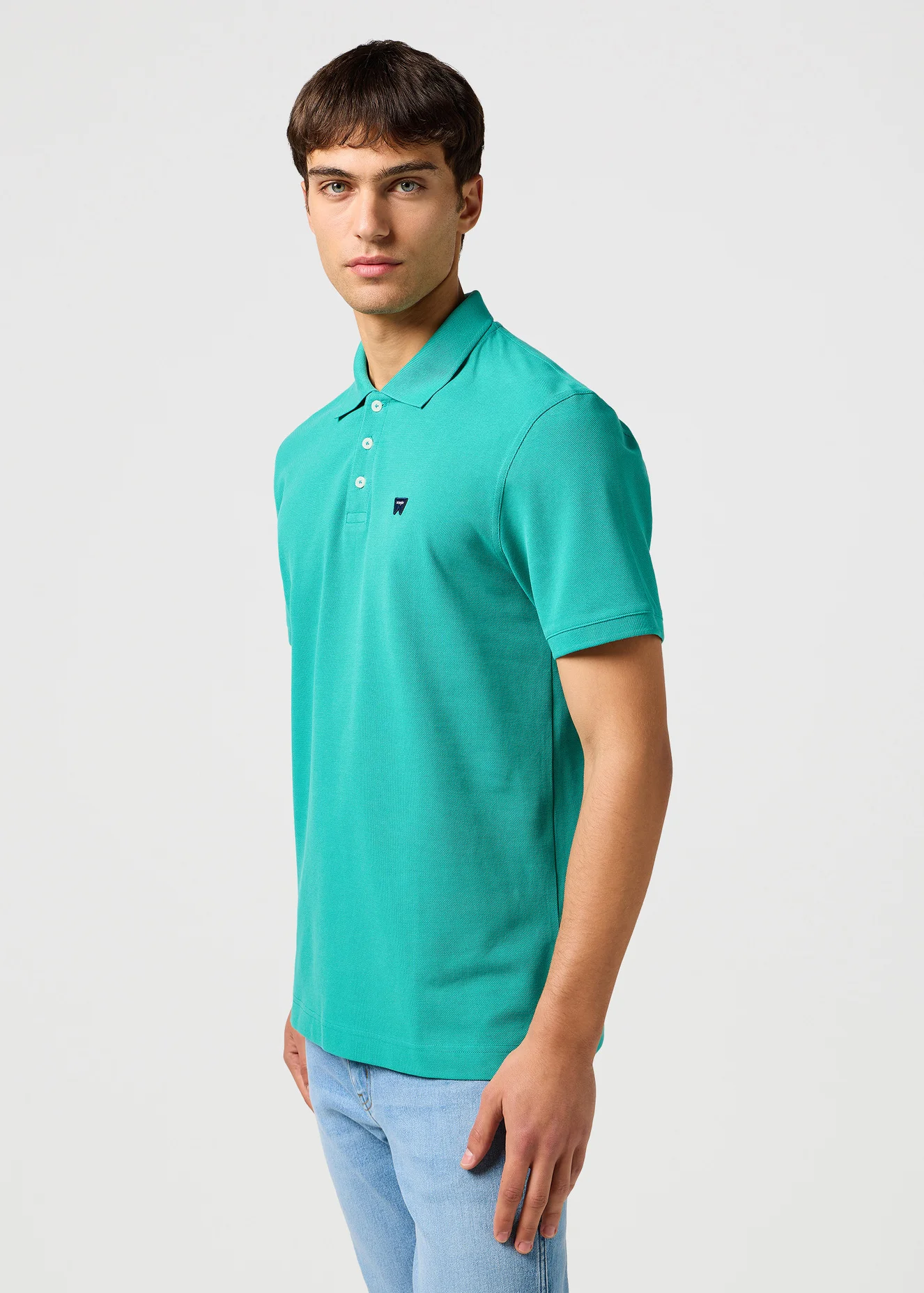 Wrangler Polo Shirt Porcelain Green