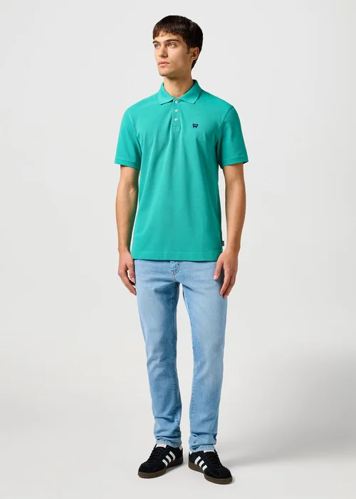 Wrangler Polo Shirt Porcelain Green - 112362390