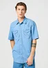 Wrangler Short Sleeve Western Shirt Bright Light - 112362375