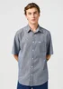 Wrangler Short Sleeve 1 Pocket Shirt Navy - 112362378