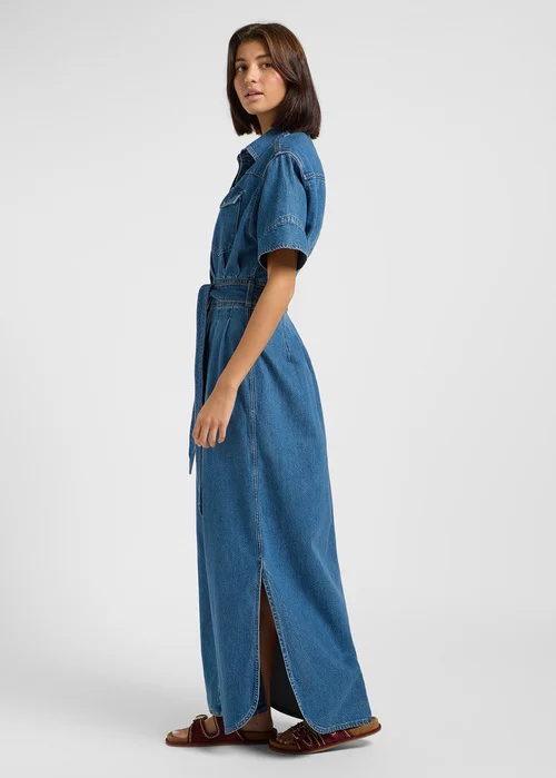 Wrangler Short Sleeve Maxi Western Dress Berry Bowl