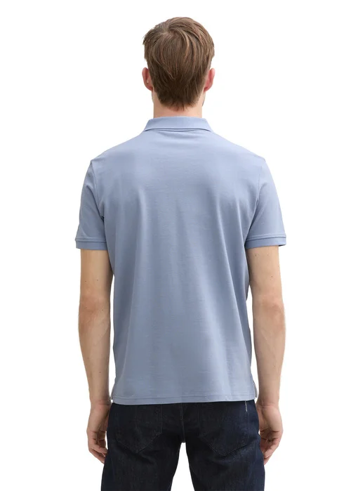 Tom Tailor Basic Polo With Contrast Dove Blue - 1031006-37533