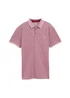 Tom Tailor Piqu Polo Shirt With Stretch Deep Red Two Tone