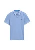 Tom Tailor Piqu Polo Shirt With Stretch Sapphire Blue Two Tone Pique