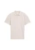 Tom Tailor Piqu Polo Shirt With Stretch Light Cashew Beige Two Tone - 1045629-38207