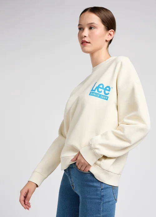 Lee Logo Sweatshirt Ecru