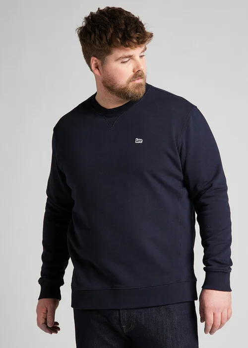 Lee Plain Crew Sweatshirt Midnight Navy