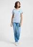 Lee Small Logo Tee Shy Blue - 112363417