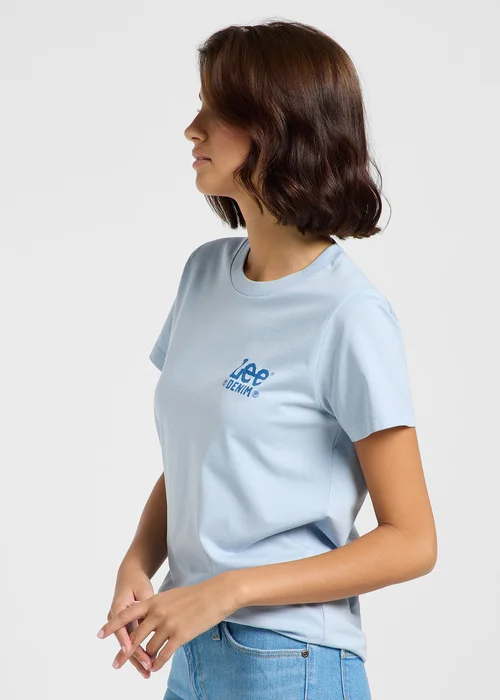 Lee Small Logo Tee Shy Blue