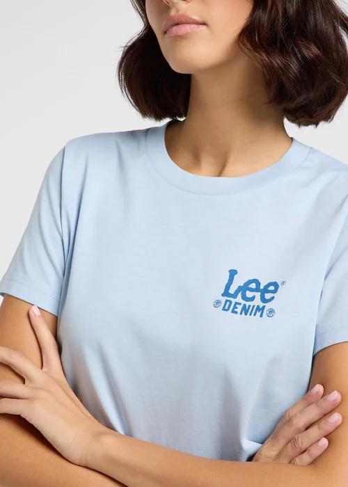 Lee Small Logo Tee Shy Blue