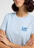 Lee Small Logo Tee Shy Blue - 112363417