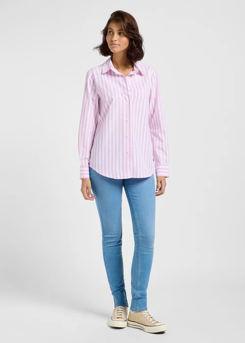 Lee Pocketless Shirt Happy Stripe - 112363428