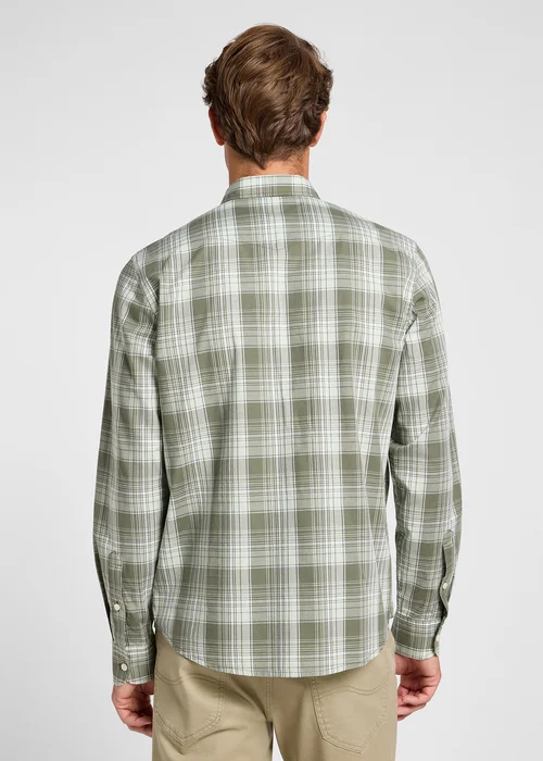 Lee Regular Shirt Olive Groove Ombre Plaid Check