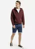 Cross Jeans Hoodie Zip Plum 074