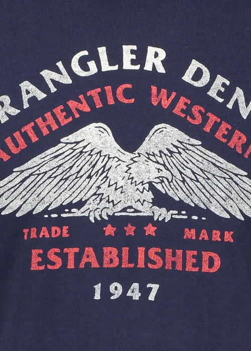 Wrangler Americana Tee Navy - 112362394