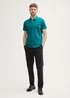 Tom Tailor Basic Polo With Contrast Dark Bottle Green