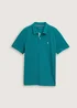 Tom Tailor Basic Polo With Contrast Dark Bottle Green