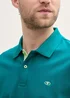 Tom Tailor Basic Polo With Contrast Dark Bottle Green