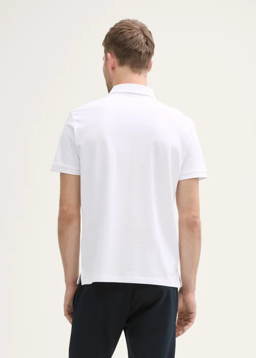 Tom Tailor Basic Polo With Contrast Lucid White - 1031006-28847