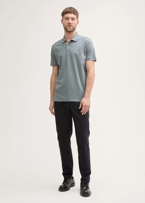Tom Tailor Basic Polo With Contrast Trooper Green