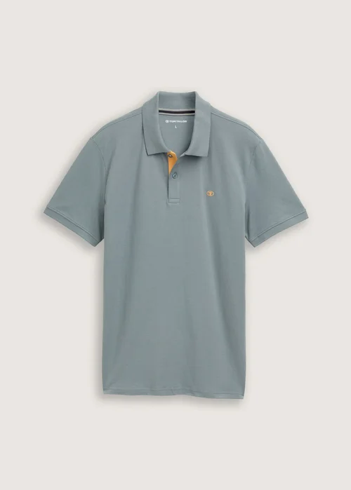 Tom Tailor Basic Polo With Contrast Trooper Green