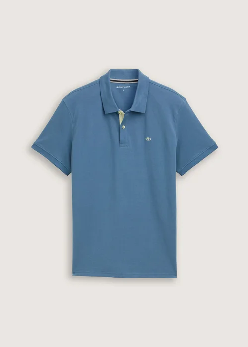 Tom Tailor Basic Polo With Contrast Mystical Blue