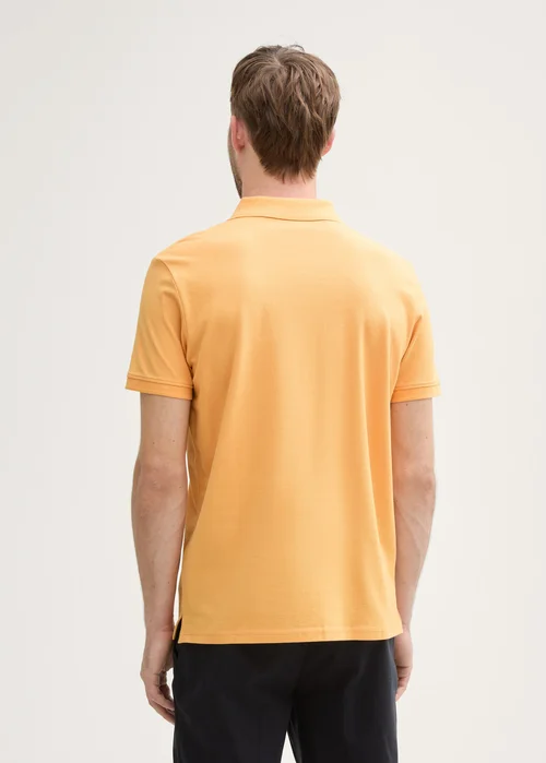 Tom Tailor Basic Polo With Contrast Peachy Orange
