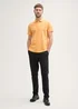 Tom Tailor Basic Polo With Contrast Peachy Orange