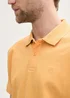 Tom Tailor Basic Polo With Contrast Peachy Orange