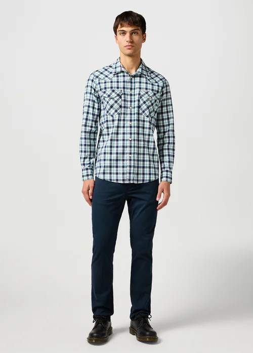 Wrangler Western Shirt Blue