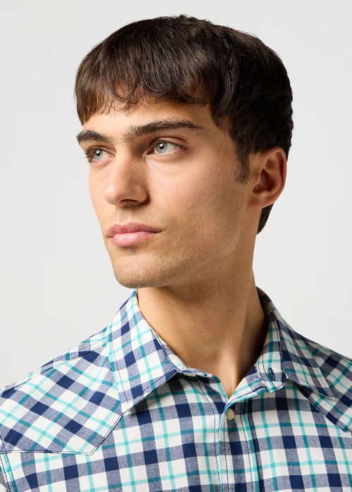 Wrangler Western Shirt Blue