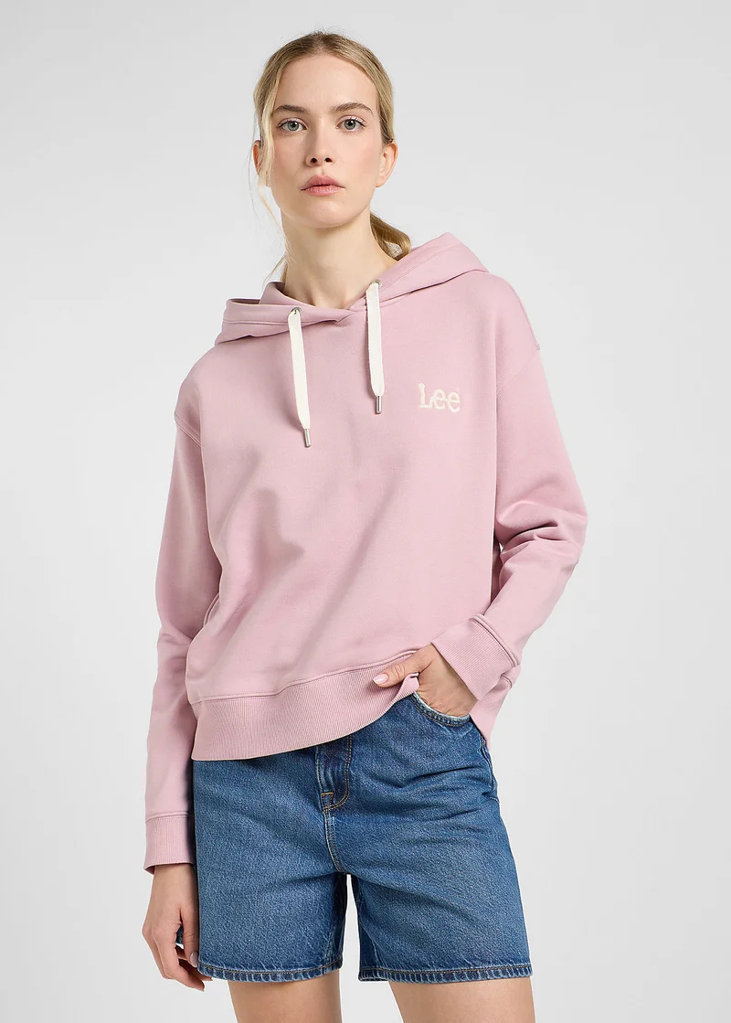 Lee Essential Hoodie Soft Mauve