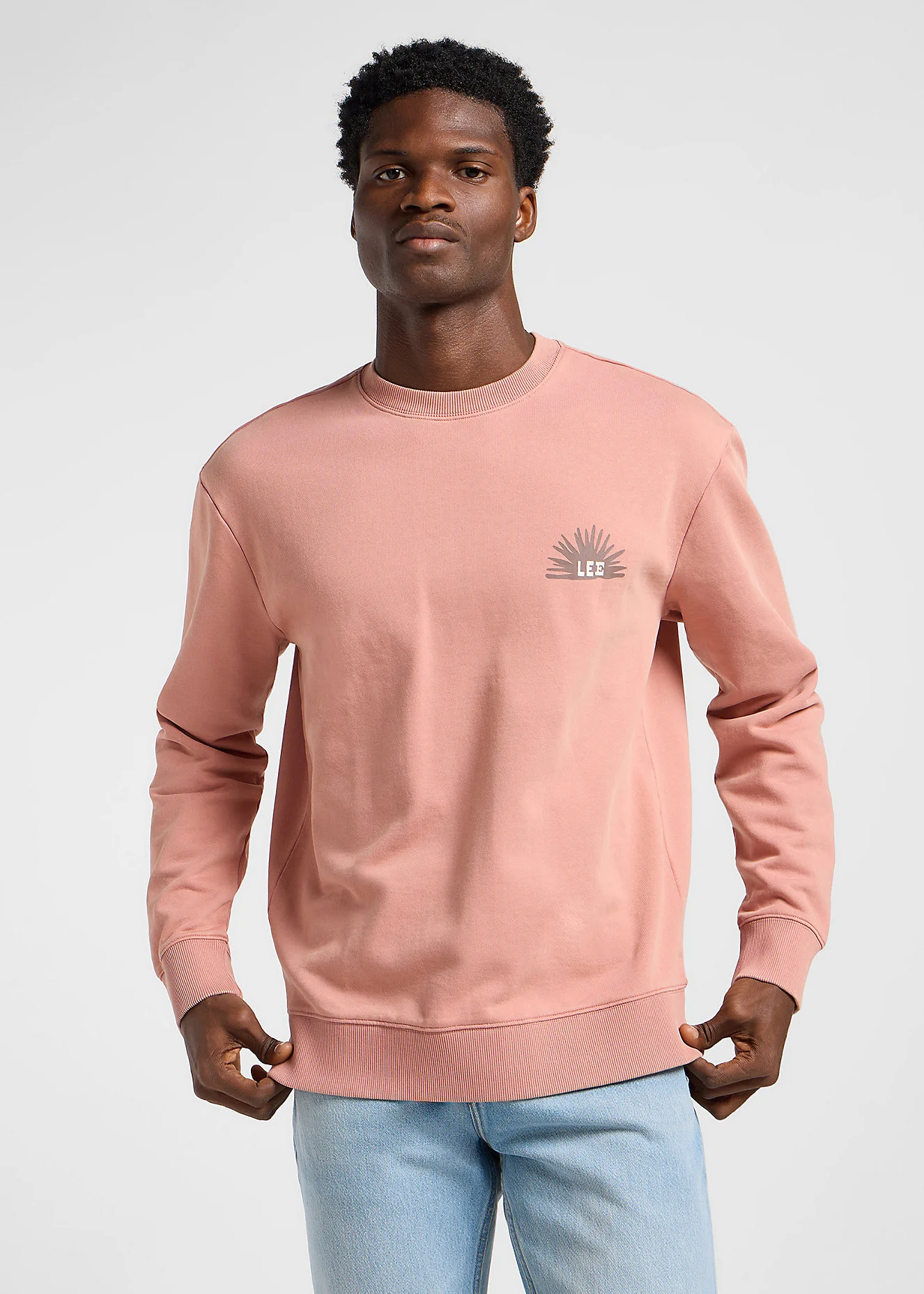 Lee Regular Graphic Sweatshirt Sepia