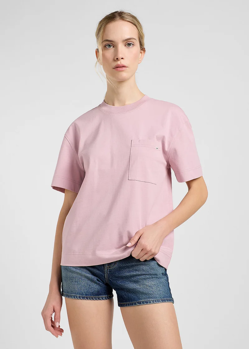 Lee Pocket Tee Soft Mauve - 112363619