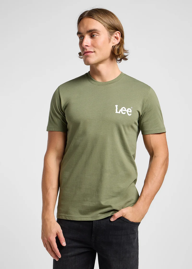 Lee Medium Wobbly Lee Tee Olive Grove