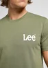 Lee Medium Wobbly Lee Tee Olive Grove