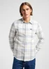 Lee Leesure Shirt Shy Blue Check - 112363901