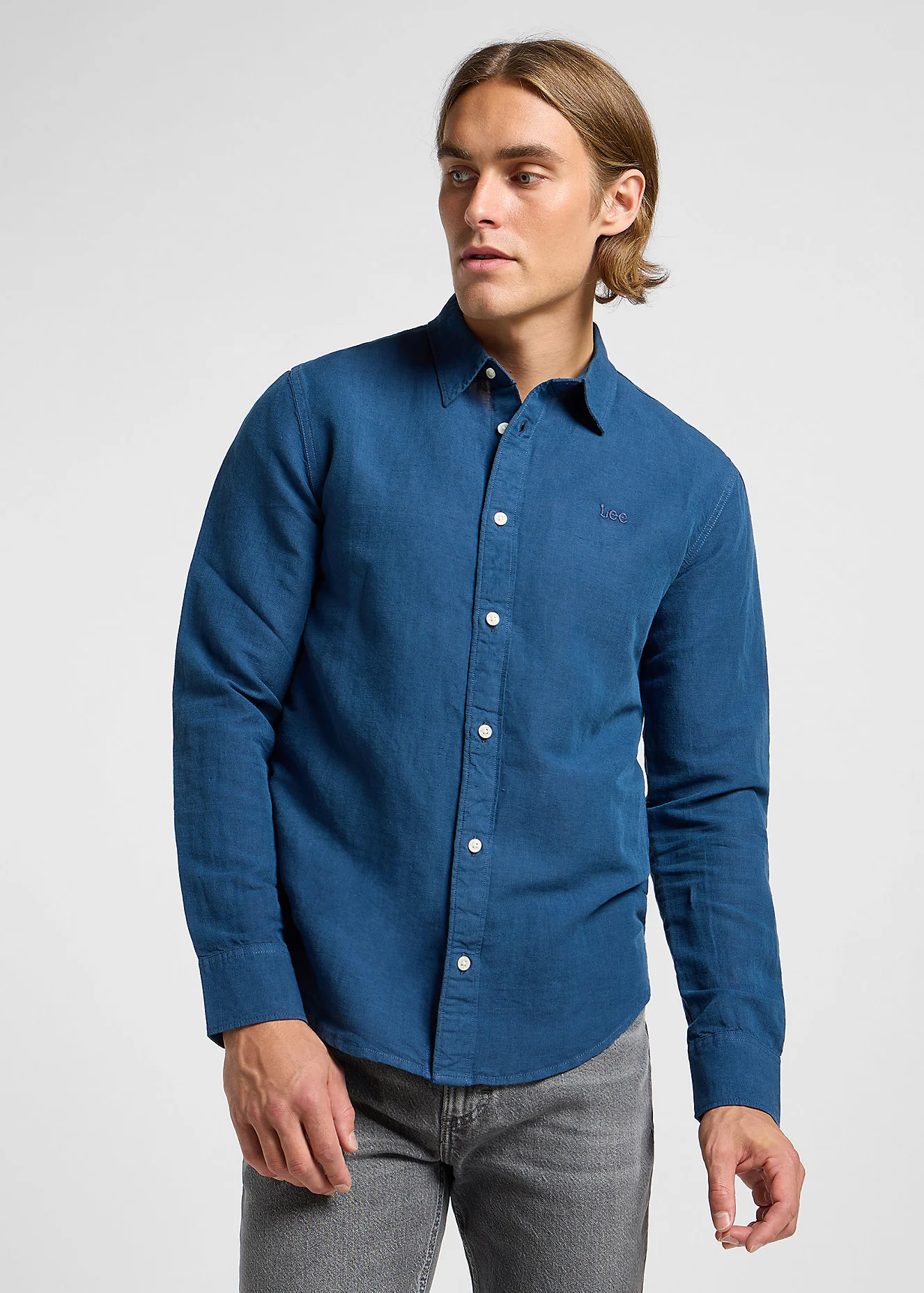 Lee Patch Shirt Orion Blue - 112364107