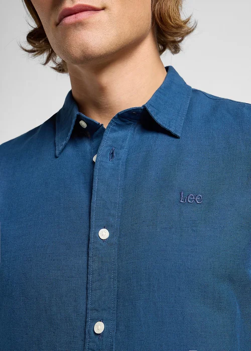 Lee Patch Shirt Orion Blue - 112364107