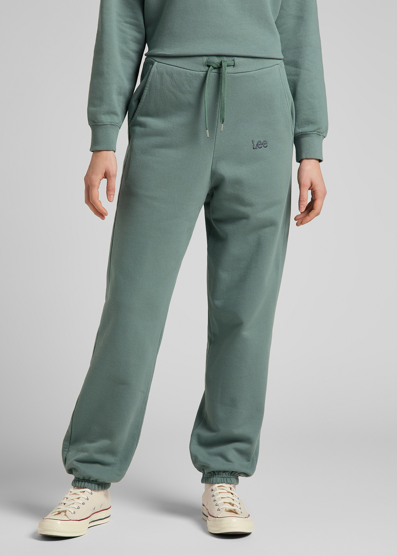 Lee Relaxed Sweatpants Steel Green - L32MTXTY