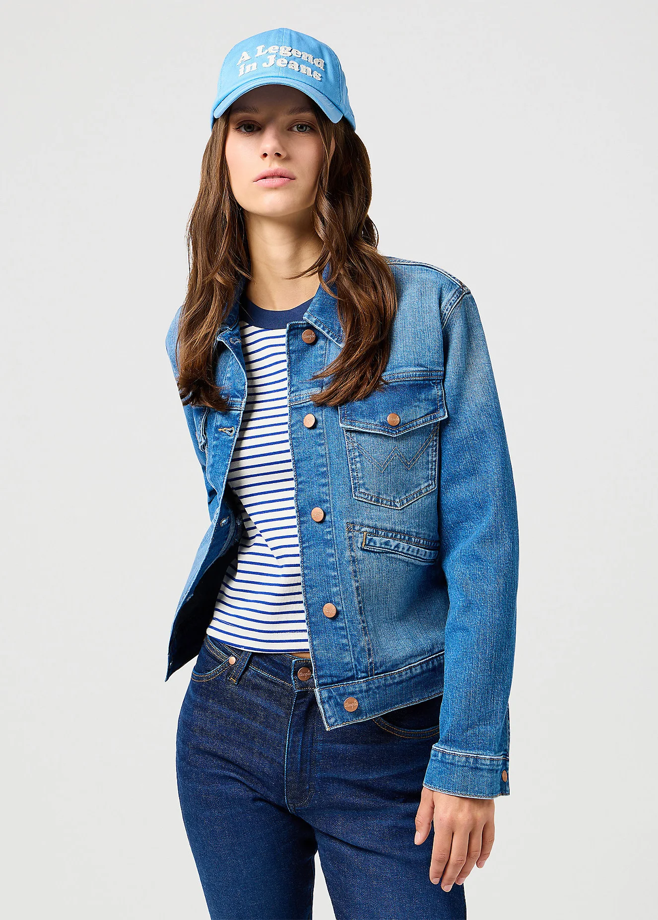 Wrangler Logo Cap Niagara Mist