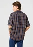 Wrangler Short Sleeve 1 Pocket Shirt Raw Umber Indigo - 112362734