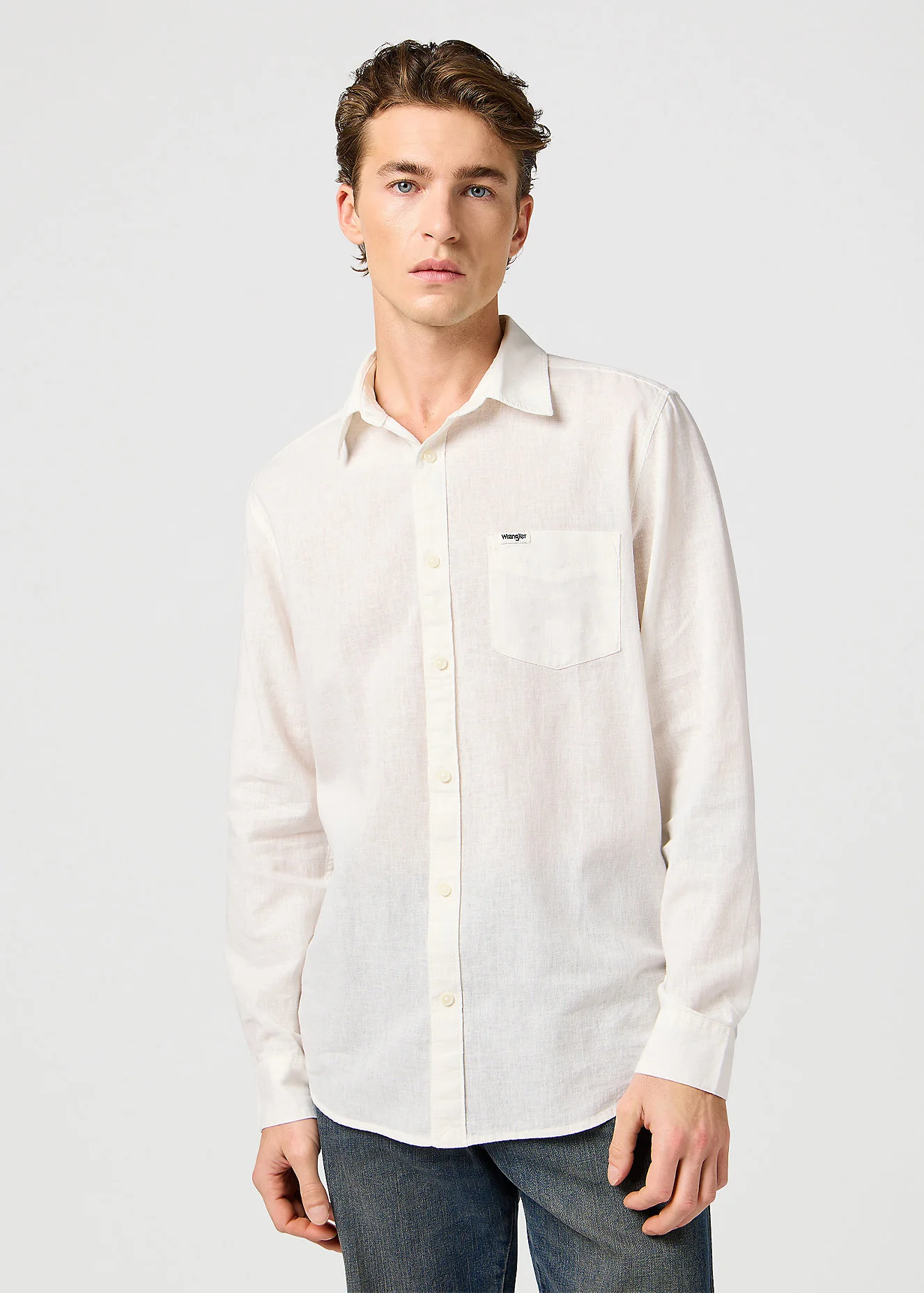 Wrangler One Pocket Shirt White