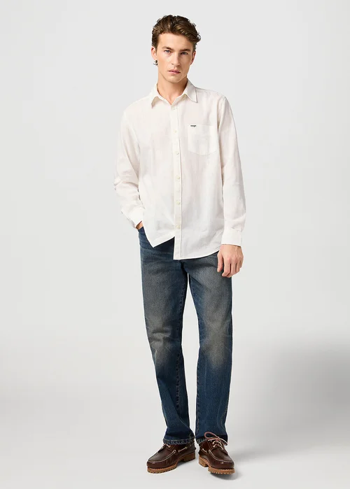 Wrangler One Pocket Shirt White