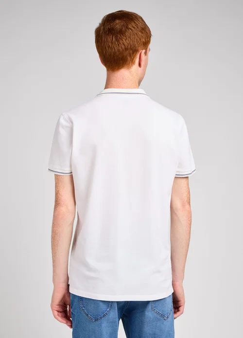 Lee Pique Polo Tee Bright White