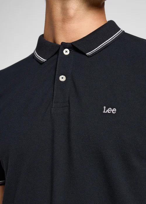 Lee Pique Polo Black - 112363659