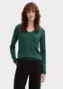 Tom Tailor Sweater Basic V Neck Explorer Green - 1012976-30024