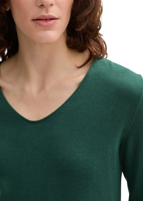 Tom Tailor Sweater Basic V Neck Explorer Green