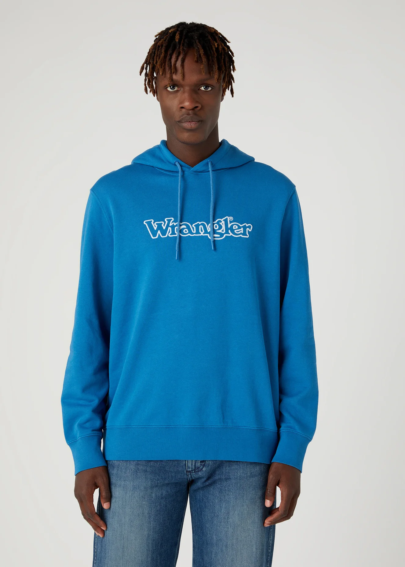 Wrangler Graphic Hoodie Deep Water - W674I469F