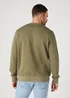 Wrangler Graphic Crew Sweat Deep Lichen Green